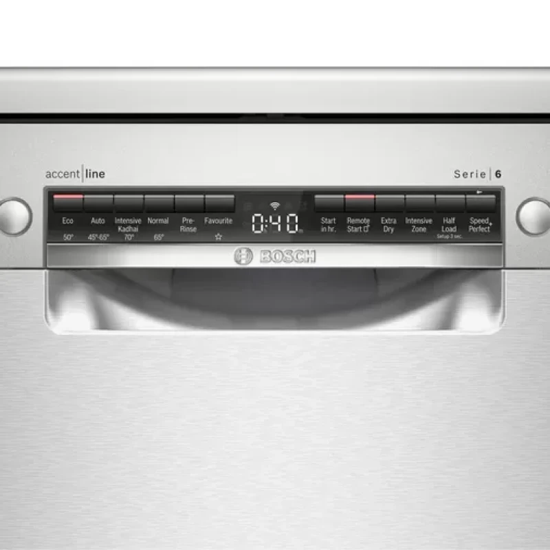 SMS6HVI00I Bosch Series 6 free-standing dishwasher 60 cm Inox Easy Clean